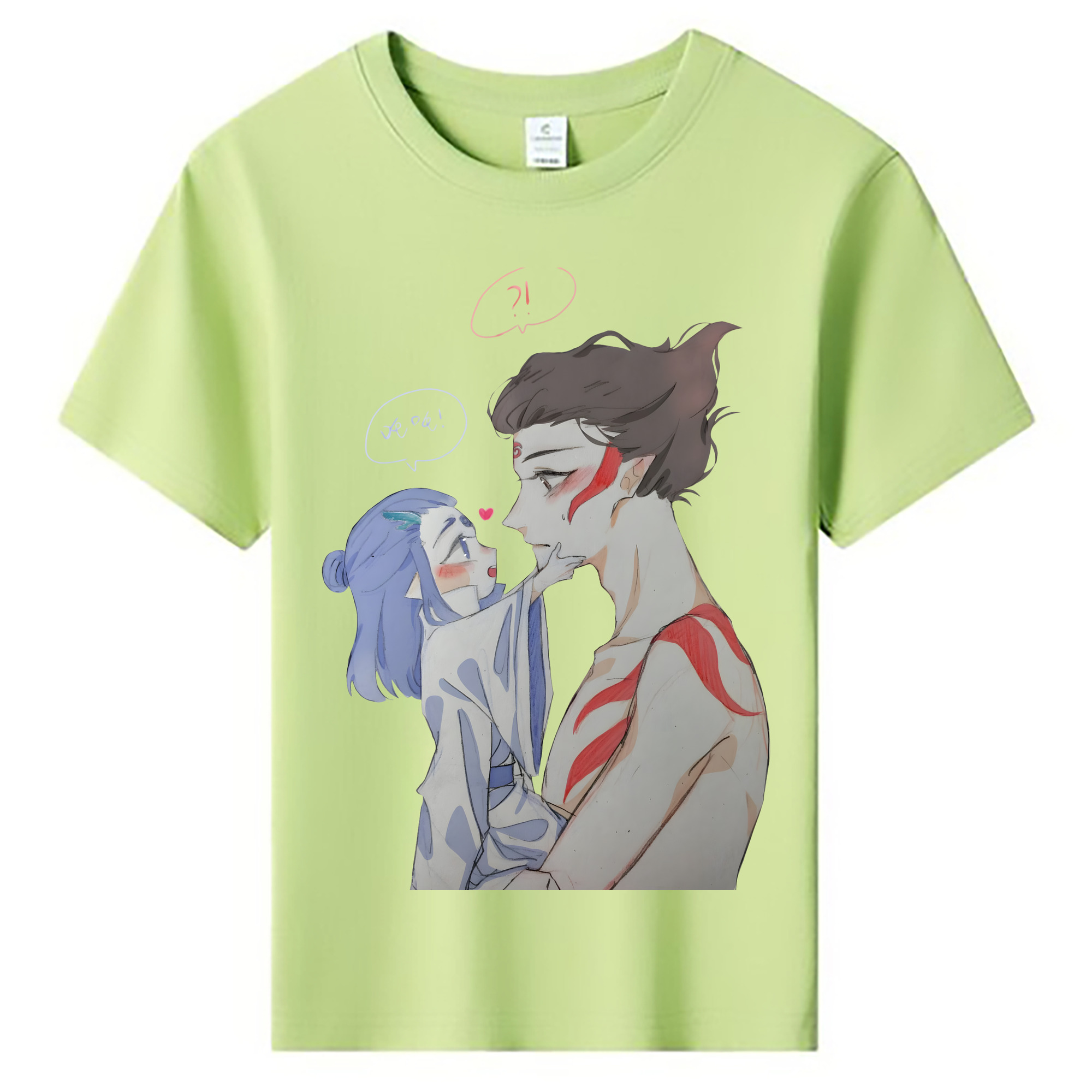 （画像用） Ne Zha 2 ナタ 魔童の大暴れ 綿100％キッズTシャツ（フロントプリント）